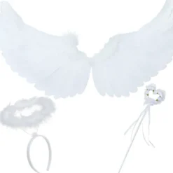 Ängel Maskeraddräkt / Änglavingar - 3-delar> Tillbehör