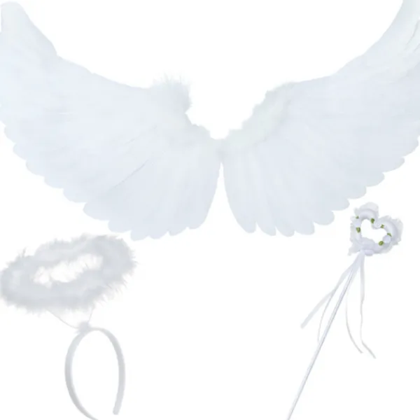 Ängel Maskeraddräkt / Änglavingar - 3-delar> Tillbehör