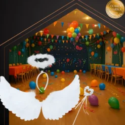 Ängel Maskeraddräkt / Änglavingar - 3-delar><noscript><img width=