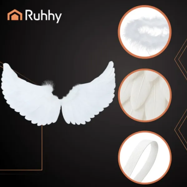 Ängel Maskeraddräkt / Änglavingar - 3-delar> Tillbehör