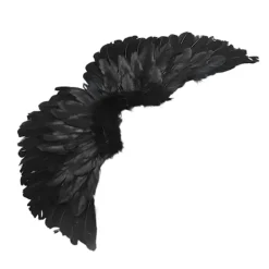 Ängelvingar Kostym Konst Scen Halloween Cosplay Vingar Halo Pannband Set för Barn Vuxna Mellan><noscript><img width=