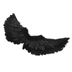 Ängelvingar Kostym Konst Scen Halloween Cosplay Vingar Halo Pannband Set för Barn Vuxna Mellan><noscript><img width=