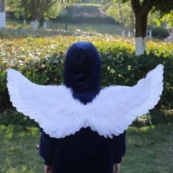 Ängelvingar med elastiska band, ljusa färger, lättviktig kostym, cosplay-vingar, fotorekvisita><noscript><img width=