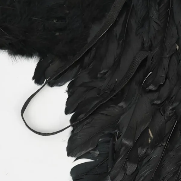 Ängelvingar Vita Svarta fjädervingar Vuxna barn Födelsedagspresent Cosplayvingar Scenshow Halloween Julfest Kostym_qcx> Tillbehör