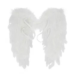 Ängelvingar Vita Svarta fjädervingar Vuxna barn Födelsedagspresent Cosplayvingar Scenshow Halloween Julfest Kostym_qcx><noscript><img width=