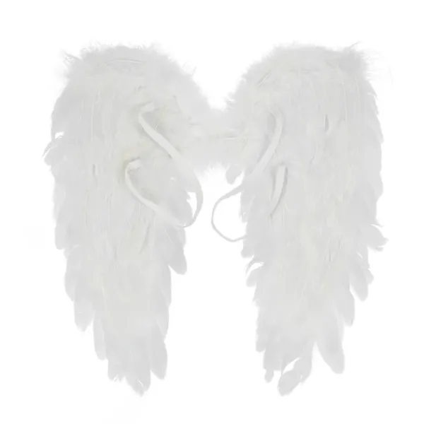 Ängelvingar Vita Svarta fjädervingar Vuxna barn Födelsedagspresent Cosplayvingar Scenshow Halloween Julfest Kostym_qcx> Tillbehör