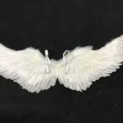 Änglavingar fjädervingar med elastiska remmar Justerbara Halloween-kostymvingar one size><noscript><img width=