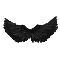 Änglavingar Kostym Konst Scen Halloween Cosplay Vingar Halo Hårband Set för Barn Vuxna Stora> Tillbehör