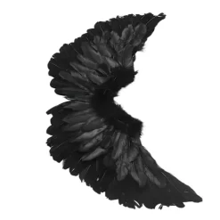 Änglavingar Kostym Konst Scen Halloween Cosplay Vingar Halo Hårband Set för Barn Vuxna Stora><noscript><img width=