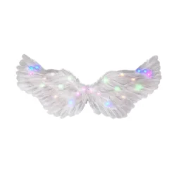 FMYSJ Änglavingar, 3-pack/set Ljusa Änglavingar och Glorior med LED-lampor, Barnkostym för Julafton, Fest (FMY) 65x35cm><noscript><img width=