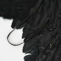 Änglavingar Vit Svarta fjädervingar Vuxna barn Födelsedagspresent Cosplayvingar Scenshow Halloween Julfest Kostym><noscript><img width=