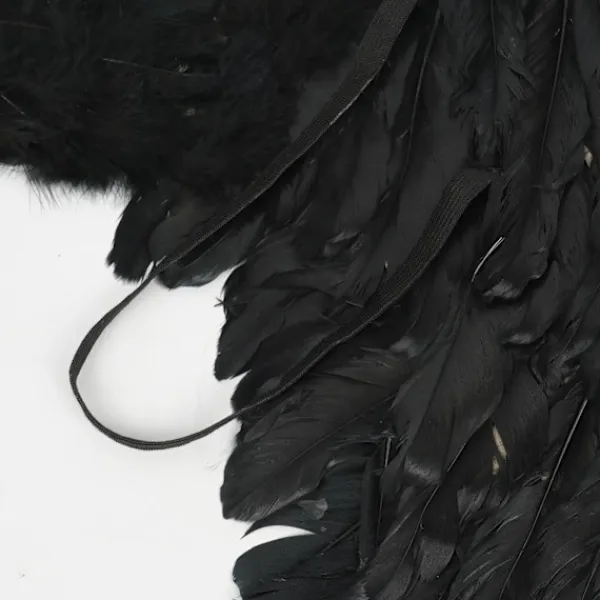 Änglavingar Vit Svarta fjädervingar Vuxna barn Födelsedagspresent Cosplayvingar Scenshow Halloween Julfest Kostym> Tillbehör