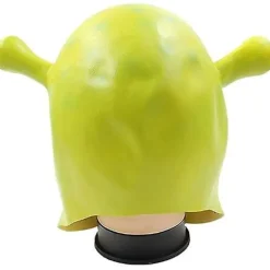 /NN/Shrek Mask Kostym Halloween Cosplay Vuxen Hel Huvud Grön Shrek Mask Latex Mask> Masker