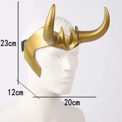 Nordisk mytologi Loke Mask Hjälm Cosplay Vuxen Festrekvisita[HK]> Huvudbonader