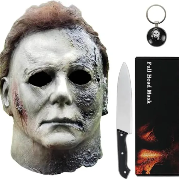 Noufun Michael Myers Mask för Vuxna, Halloween Mask Micheal Myers Ansikte - Halloween 2020> Masker