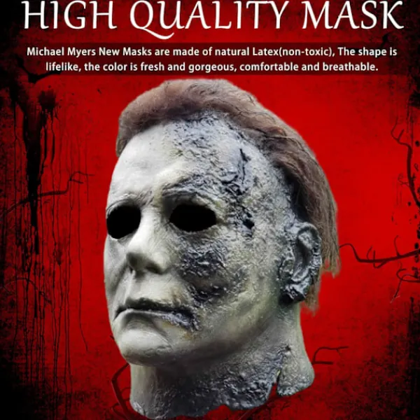 Noufun Michael Myers Mask för Vuxna, Halloween Mask Micheal Myers Ansikte - Halloween 2020> Masker