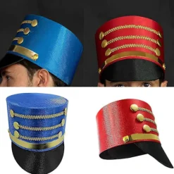 FMYSJ Nötknäppare Soldat Hög Hatt Scenföreställningar Hatt Varm Bekväm Hatt för Julhelger Vit (FMY)> Huvudbonader