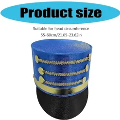 FMYSJ Nötknäppare Soldat Hög Hatt Scenföreställningar Hatt Varm Bekväm Hatt för Julhelger Vit (FMY)><noscript><img width=