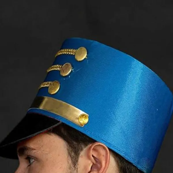 FMYSJ Nötknäppare Soldat Hög Hatt Scenföreställningar Hatt Varm Bekväm Hatt för Julhelger Vit (FMY)> Huvudbonader