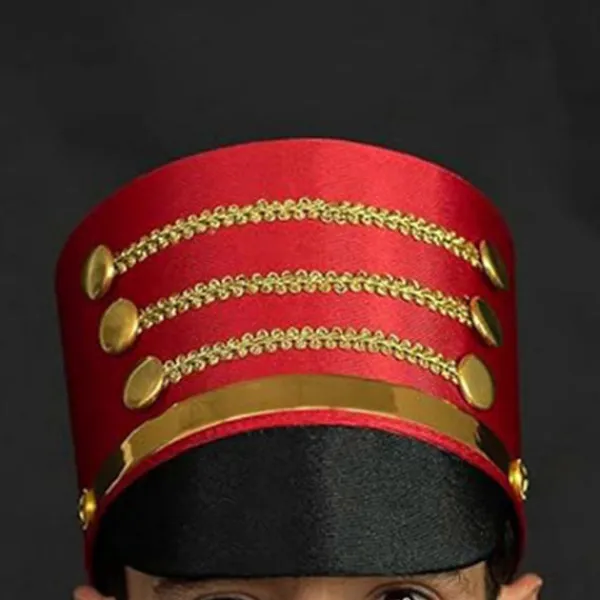 FMYSJ Nötknäppare Soldat Hög Hatt Scenföreställningar Hatt Varm Bekväm Hatt för Julhelger Vit (FMY)> Huvudbonader