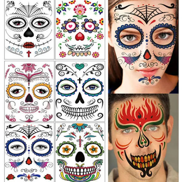 Nuggisar - Temporära ansiktstatueringar 10 st> Smink