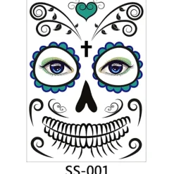 Nuggisar - Temporära ansiktstatueringar 10 st> Smink