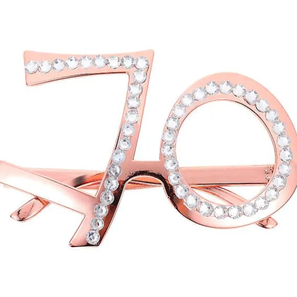 Numeriska Födelsedagsglasögon 70-årsfest Glasögon Fotobås Prop 70 år gammal 15X13.5X10CM> Tillbehör