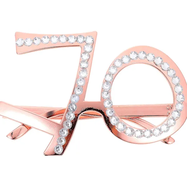 Numeriska Födelsedagsglasögon 70-årsfest Glasögon Fotobås Prop 70 år gammal 15X13.5X10CM> Tillbehör