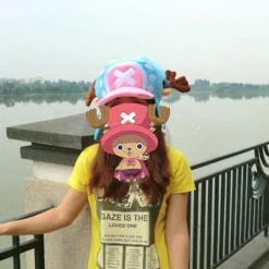 Ny Anime Tony Chopper Keps Cosplay Plysch Vinterhatt Present Ljusblå HFMQV.x One Size><noscript><img width=