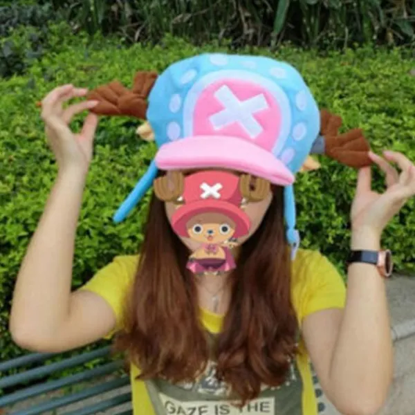 unbranded Ny Anime Tony Tony Chopper Keps Cosplay Plysch Vinterhatt Present Ljusblå Hfmqv> Huvudbonader