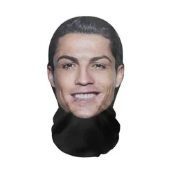 Ny 3D-tryckt kändis-mask, hel ansiktsmask, rappare-mask, rolig kostym, cosplay, vuxen, andningsbar, mjuk, >8Y> Masker