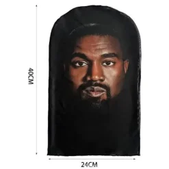 Ny 3D-tryckt kändis-mask, hel ansiktsmask, rappare-mask, rolig kostym, cosplay, vuxen, andningsbar, mjuk, ><noscript><img width=