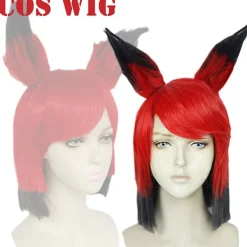 Ny Hazbin Cosplay Hotel ALASTOR Cosplay Peruker Hår Rekvisita Halloween Karneval> Peruker