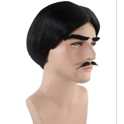 Ny musikalisk dramaperuk Gomez Addams Syntetiska hårperuker ES13428-FF-><noscript><img width=
