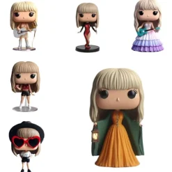 NY Taylor Swift Era’s Tour Mikrofonstativ Figurer Modell Docka Resin Action Docka Gåva*><noscript><img width=