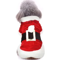 Ny tomteklädsel för hund, S, julhusdjurskläder vinterhuvad kappa hundkläder husdjurskläder chihuahua Yorkshire pudel> Dräkter