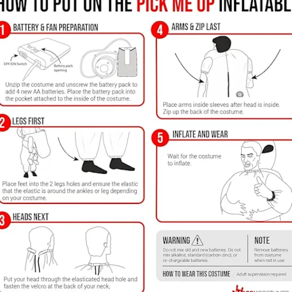 TryggHandla Ny Uppblåsbar Alien Kidnappningsdräkt för Vuxna - Grön Halloweenkostym adult> Dräkter
