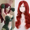 High quality Nya peruker COS Batman Poison Ivy Röd Peruk Lockig Lång Cosplay Vardagligt Hår Värmebeständig Syntetisk Fiber Peruk> Peruker