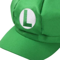 HNGM Nya Set med 2 Super Mario-hattar - Mario och Luigi Kepsar Röda och Gröna Vi><noscript><img width=