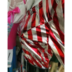 Nyhet Julklänning Dam Juldräkt För Vuxen Randig Sammetspälsklänning Med Luva Sexig Kvinnlig Jultomtedräkt L><noscript><img width=