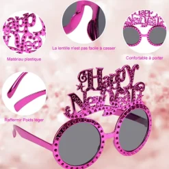 Nyårsglasögon 2023 Nyårsfest Glasögon Fotobås><noscript><img width=