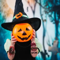 Nytt 16-pack Halloween Tatuering Klistermärken, Roliga Simulerade Armtatuering Klistermärken för Högtidsfester> Smink