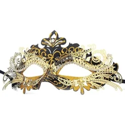 EURL Ocean Venetiansk mask (svart guld), för maskerad och kostym, för><noscript><img width=