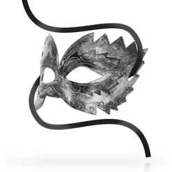 Ohmama - Antizaz Masker i venetiansk stil, silver 45><noscript><img width=