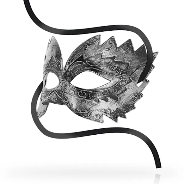 Ohmama - Antizaz Masker i venetiansk stil, silver 45> Masker