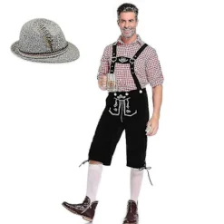 Oktoberfest och ölfestival bayersk Oktoberfest kostymset för män L> Dräkter