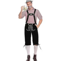 Oktoberfest och ölfestival bayersk Oktoberfest kostymset för män L><noscript><img width=
