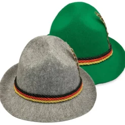 Oktoberfest-hatt för män, tysk Trenker bayersk ölhatt, partymaskerad> Dräkter