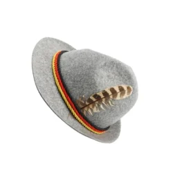Oktoberfesthatt för vuxna, bayersk tysk öl, cosplay-hatt, ljusgrå-XM5-> Huvudbonader