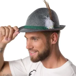 tectake Oktoberfesthatt bayersk hatt med edelweiss> Huvudbonader